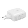 Încărcător de perete 120W GaN Ricomm RC1201 EU, 1xUSB-A, 2xUSB-C + cablu USB-C de 2,1m