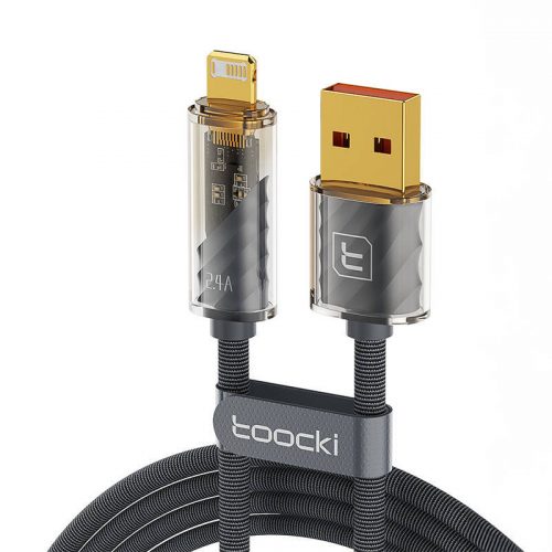 Toocki Cablu de încărcare USB la Lightning, 1m, 12W (gri)