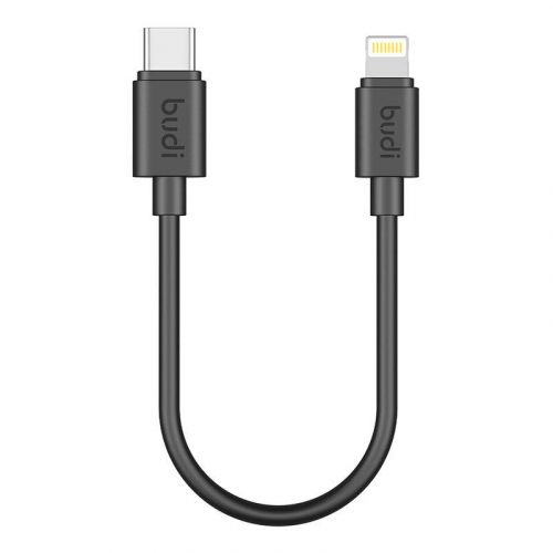 USB-C Lightning kábel Budi 35W 25cm (fekete)