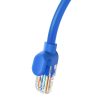 Cablu de bază Ethernet RJ45 rotund, Cat.6, 1m (albastru)