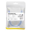 Cablu de bază Ethernet RJ45 rotund, Cat.6, 1m (albastru)