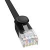 Baseus Ethernet RJ45 cablu plat Cat.6, 12m (negru)