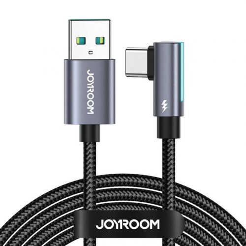 USB-USB-C kábel, szögletes Joyroom S-AC027A17 3A, 1,2m (fekete)