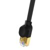 Baseus Cat 7 UTP Ethernet RJ45 cablu plat 1.5m (negru)