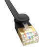 Baseus Cat 7 UTP Ethernet RJ45 cablu plat 1.5m (negru)