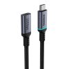 Baseus Cablu de extensie de înaltă definiție USB-C (de la bărbat la femeie) 10Gbps, 0,5m (negru)