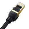 Cablu de rețea Baseus Ethernet RJ45 Cat.8, 40Gbps, 2m (negru)