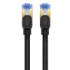 Cablu de rețea împletit Baseus Cat.7, Ethernet RJ45, 10Gbps, 1.5m (negru)