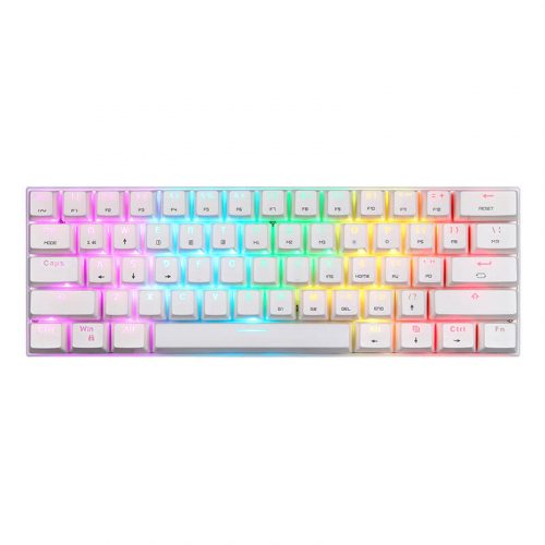 Tastatură mecanică fără fir Motospeed SK62 White (comutator roșu)