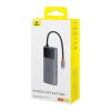 Baseus Metal Gleam II Series 6 az 1-ben hub USB-C, 3x USB 3.0, HDMI, USB-C PD, Ethernet RJ45