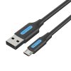 Cablu USB 2.0 A către Micro USB Vention COLBI 3A 3m negru