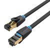 Cablu de rețea CAT8 SFTP Vention IKABF RJ45 Ethernet 40Gbps 1m negru