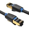 Cablu de rețea CAT8 SFTP Vention IKABH RJ45 Ethernet 40Gbps 2m negru