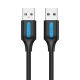 Cablu USB 2.0 Vention COJBC 2A 0,25m Negru PVC