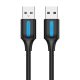 Cablu USB 2.0 Vention COJBF 2A 1m negru PVC