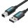 Cablu USB 2.0 A și USB-B cu miez de ferită Vention COQBL 2A 10m PVC negru