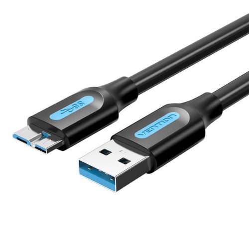 Cablu USB 3.0 A la Micro-B Vention COPBG 2A 1,5 m Negru PVC