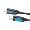 Cablu imprimantă USB 2.0 A do USB-B Vention VAS-A16-B1000 10m Negru