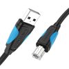 Cablu imprimantă USB 2.0 A do USB-B Vention VAS-A16-B1000 10m Negru