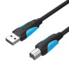 Cablu imprimantă USB 2.0 A do USB-B Vention VAS-A16-B1000 10m Negru