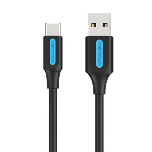 Cablu USB 2.0 A la USB-C Vention COKBH 3A 2m negru