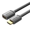 HDMI 2.0 male HDMI 2.0 female cable Vention AHCBG 1,5m, 4K 60Hz, (negru)