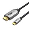 Cablu USB-C către HDMI 2.0 Vention CRBBG 1.5m, 4K 60Hz (negru)