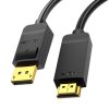 DisplayPort 1.2 HDMI 1.4 cablu Vention HAGBI 3m, 4K 30Hz (negru)