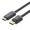 DisplayPort 1.2 HDMI 1.4 cablu Vention HAGBI 3m, 4K 30Hz (negru)