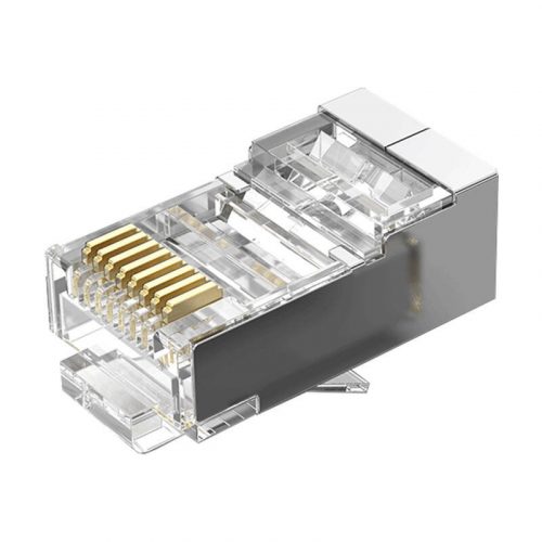 Conector modular RJ45 CAT.5E FTP Vention IDAR0-10 transparent 10 buc.