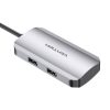 USB-C Stație de andocare USB-C, 3x USB3.0, PD 0.15m Vention TNDHB, gri