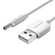 Tápkábel USB 2.0 és DC 3.5mm hordócsatlakozó 5V Vention CEXWF 1m (fehér)