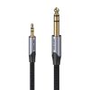 Kábel Audio 3.5mm TRS 6.35mm Vention BAUHJ 5m szürke