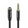 Kábel Audio TRRS 3.5mm férfi 3.5mm női Vention BHCBG 1,5m Fekete