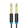 Audio Cable TS 6.35mm Vention BAABD 0.5m, Black