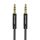 Kábel Audio 3.5mm mini jack Vention BAGBD 0.5m Fekete Fém