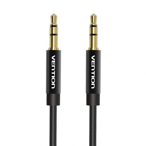 Kábel Audio 3.5mm mini jack Vention BAGBD 0.5m Fekete Fém