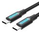 Kábel USB-C 2.0 Vention COSBG PD60W 1,5m czarny PVC