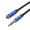 Kábel Audio TRRS 3.5mm férfi 3.5mm női Vention BHCLI 3m kék