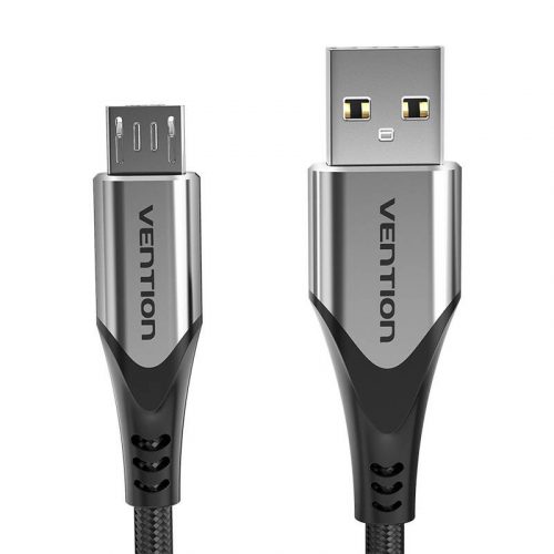 Cablu USB 2.0 A către Micro USB Vention COAHC 3A 0,25m gri