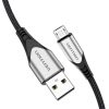 Cablu USB 2.0 A către Micro USB Vention COAHC 3A 0,25m gri