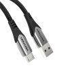 Cablu USB 2.0 A către Micro USB Vention COAHC 3A 0,25m gri