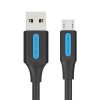 Cablu USB 2.0 A la Micro USB Vention COLBD 3A 0,5m negru