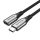 Cablu de extensie USB-C 3.1 Vention TABHF 1m PD 60W (gri)