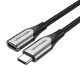 Cablu de extensie USB-C 3.1 Vention TABHF 1m PD 60W (gri)