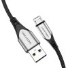 Cablu USB 2.0 A la Micro USB Vention COAHD 3A 0,5m gri