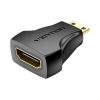 Női HDMI a férfi Mini HDMI adapter Vention AISB0 4K (fekete)