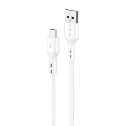 Foneng X36 Cablu USB la Micro USB, 2,4A, 1m (alb)