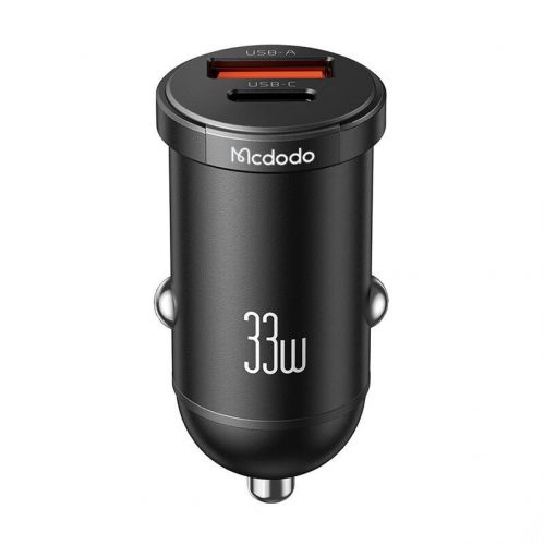 Autótöltő Mcdodo CC-2320, USB-C + USB-A, 30W