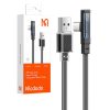 Cablu USB-C la USB-C Mcdodo CA-3423 90 grade 1,8 m cu LED (negru)